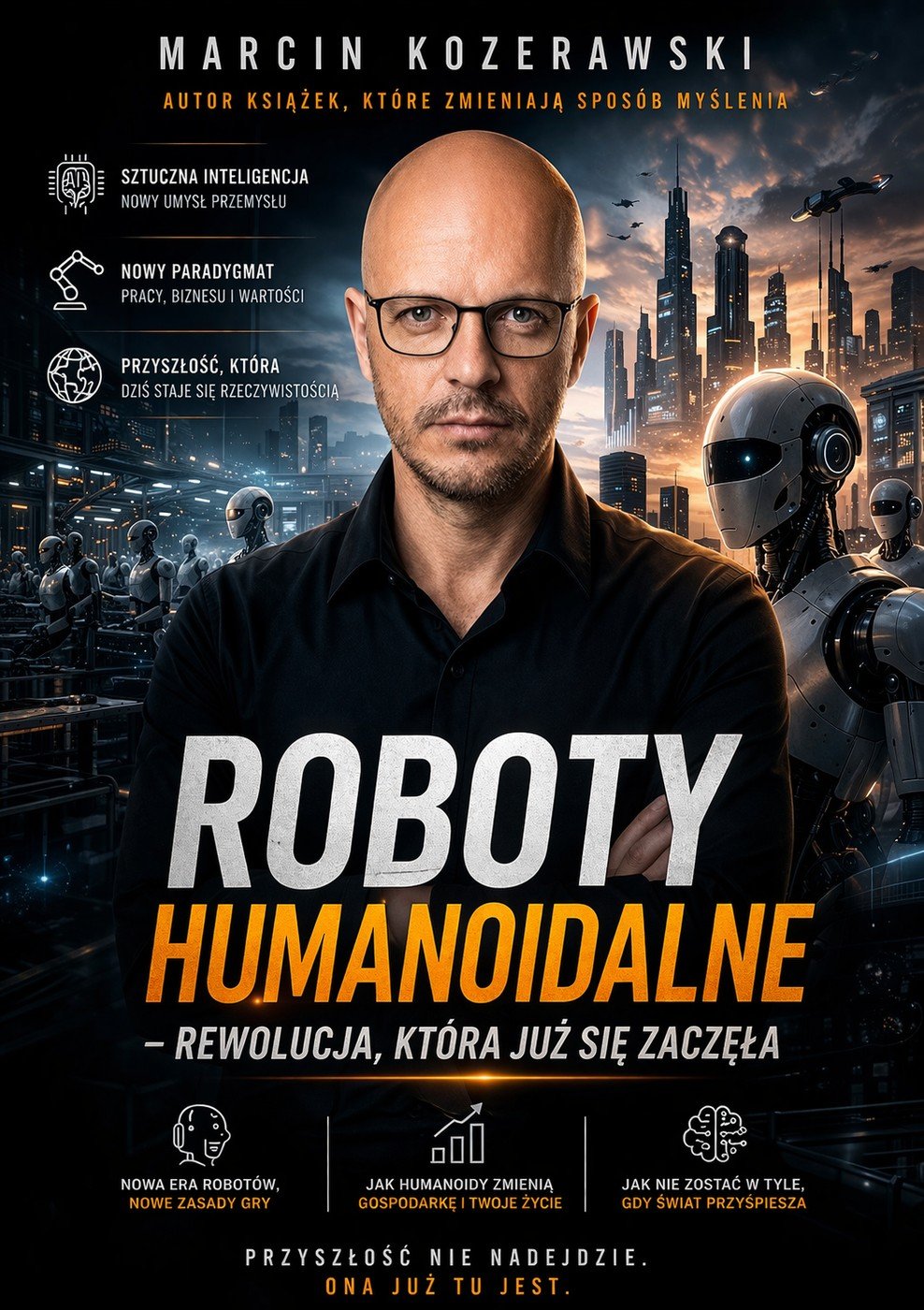 Okładka książki Roboty Humanoidalne